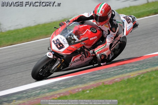 2010-05-08 Monza 2245 Ascari - Superbike - Free Practice - Luca Scassa - Ducati 1098R